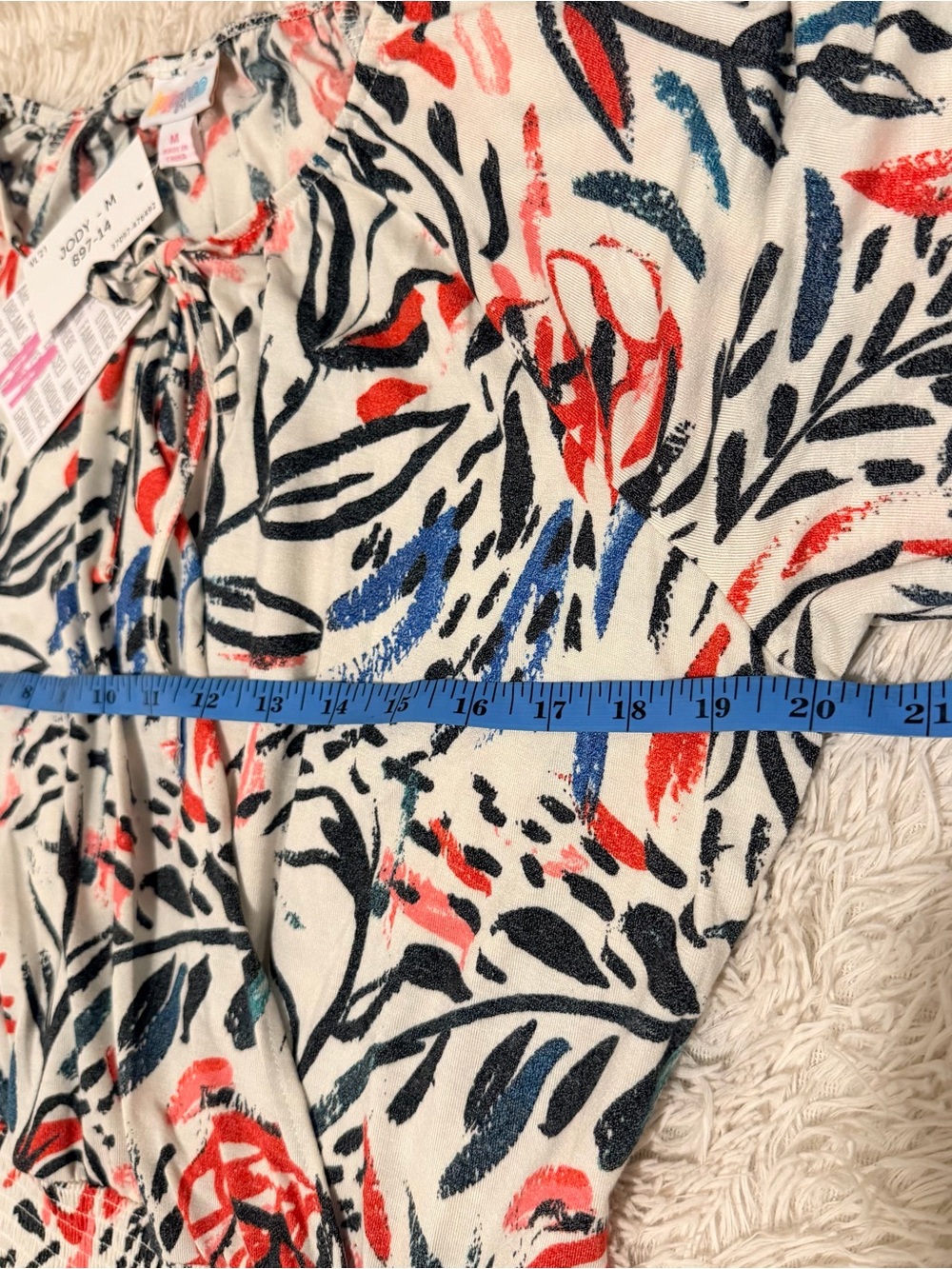 LuLaRoe Jody Long Sleeve Peasant Dress - Size M - NWT - Picture 9 of 11